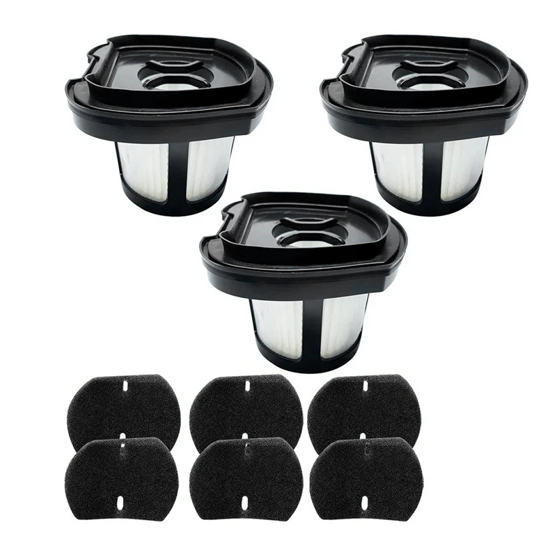 

3Set Filter For Bissell Pet Hair Eraser Hand Vacuum 2284W 2389 2390 2390A 23903 Part 1614203,1614212 & 1614204