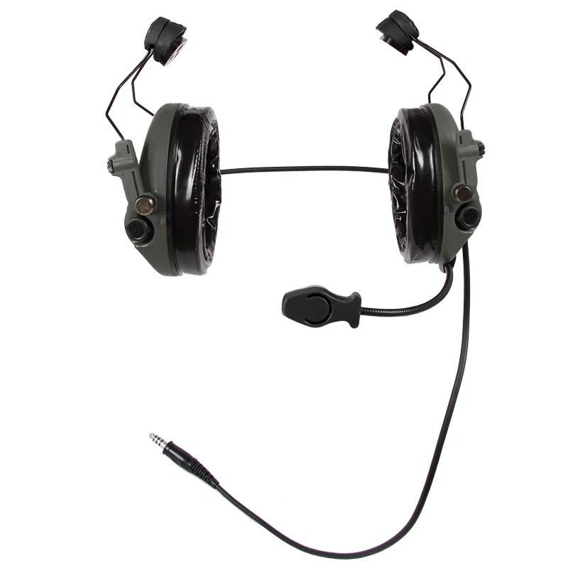 TS TAC-SKY TEA Hi-Threat Tier 1 Tactical Shooting Walkie Talkie Silicone Earmuffs Version Noise Cancelling Pickup Headphones