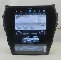 10 4 tesla style vertical screen android 9 0 six core car video radio navigation for hyundai ix45 santa fe 2013 2017