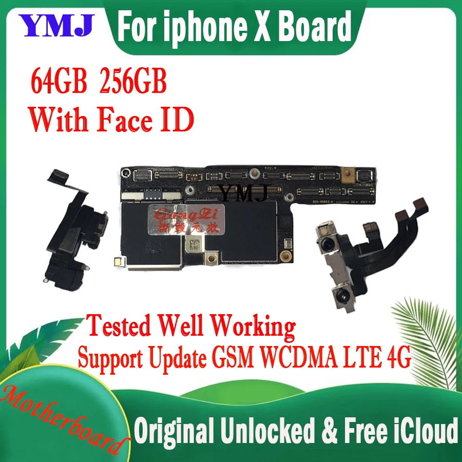 Поддержка обновления системы для iPhone X XR XS Max материнская плата чистая iCloud LTE 4G