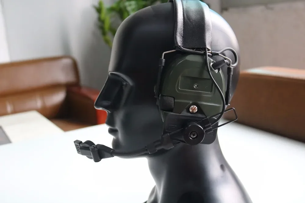 Тактическая гарнитура для защиты слуха при стрельбе TCIHEADSET LIBERATOR II с шумоподавлением, адаптер для интеркома M87 (art.: 3920d7c609cb3) - 3920d7c609cb3