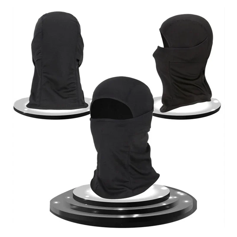 Зимняя мотоциклетная маска флисовая термомаска для шеи полнолицевая теплая