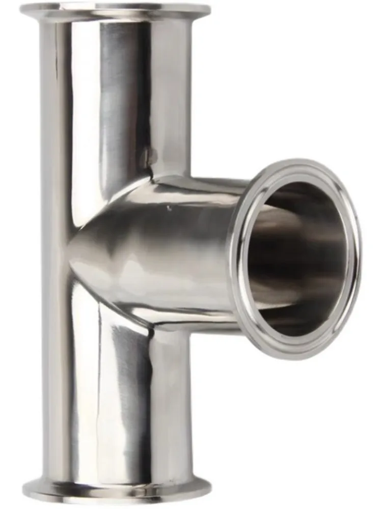 

1.5'' 38mm Sanitary Tri Clamp 3 Way Tee 304 Stainless Steel Sanitary Ferrule Tee Connector Pipe Fitting 1.5" Tri