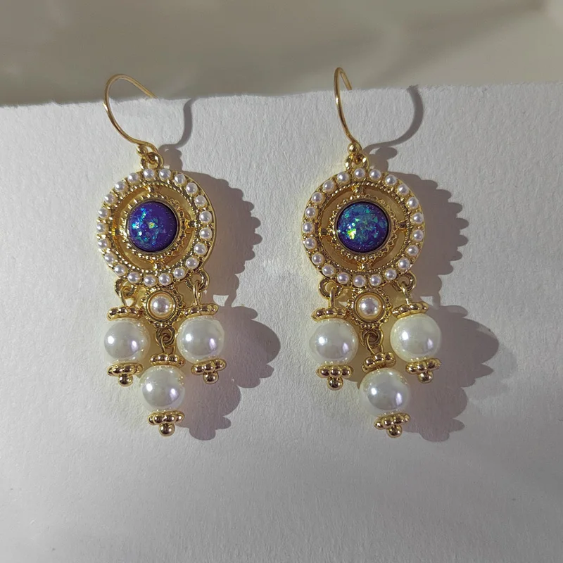 Модные крупные серьги в стиле ретро с кисточками для женщин Красочные Висячие