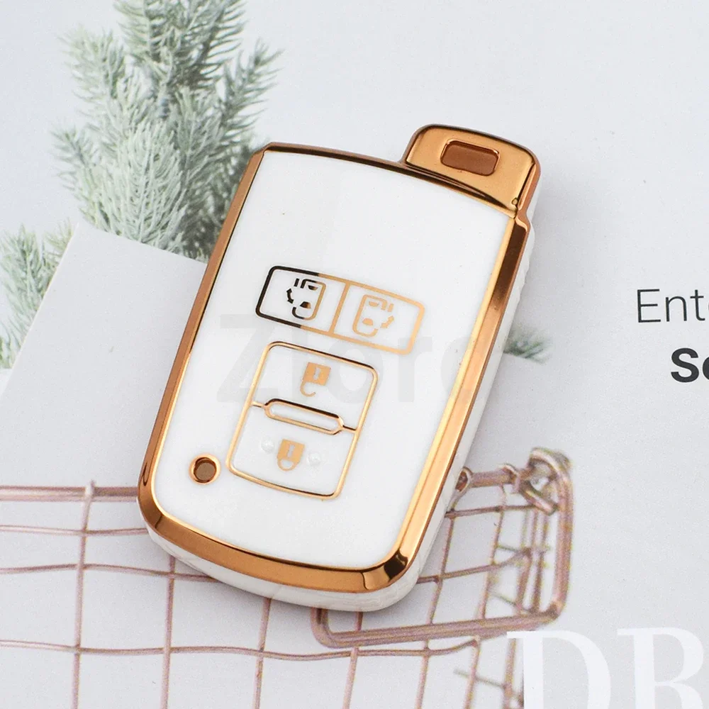 

2 4 кнопки из ТПУ, чехол для дистанционного ключа, чехол для ключа для Toyota Sienta Alphard Voxy Noah Esquire Harrier 2015-2019