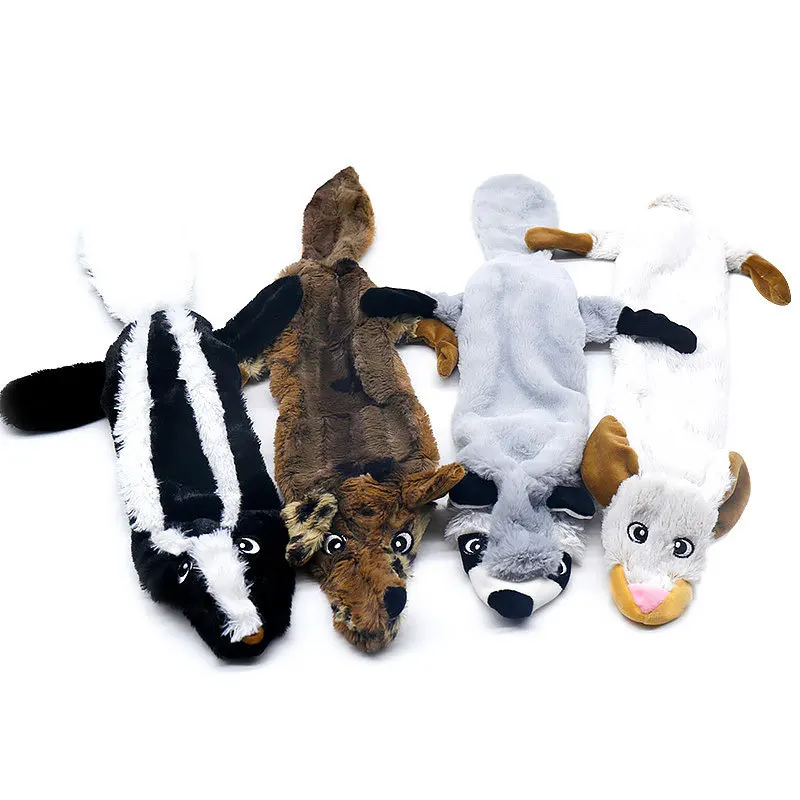 

Pet Plush Toys Squeak Pet Wolf Rabbit Animal Plush Toy Dog Chew Squeaky Whistling Involved Squirrel Dog Toy Pet Toys Supplier