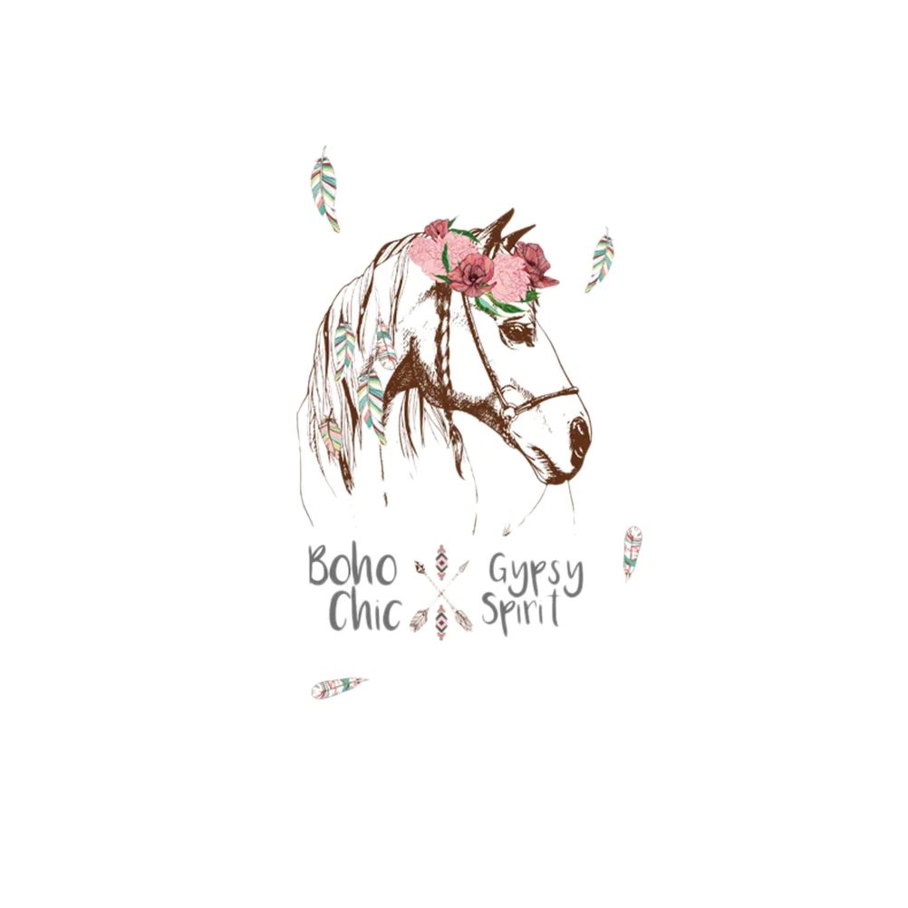 

1PC Removable Creative Gypsy Horse Wall Stickers Wallpaper Wall Decor