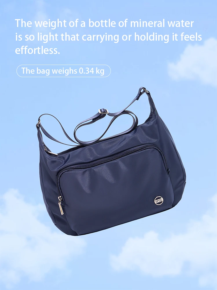 Epol женские сумки через плечо новинка 2024 модная повседневная парусиновая сумка на