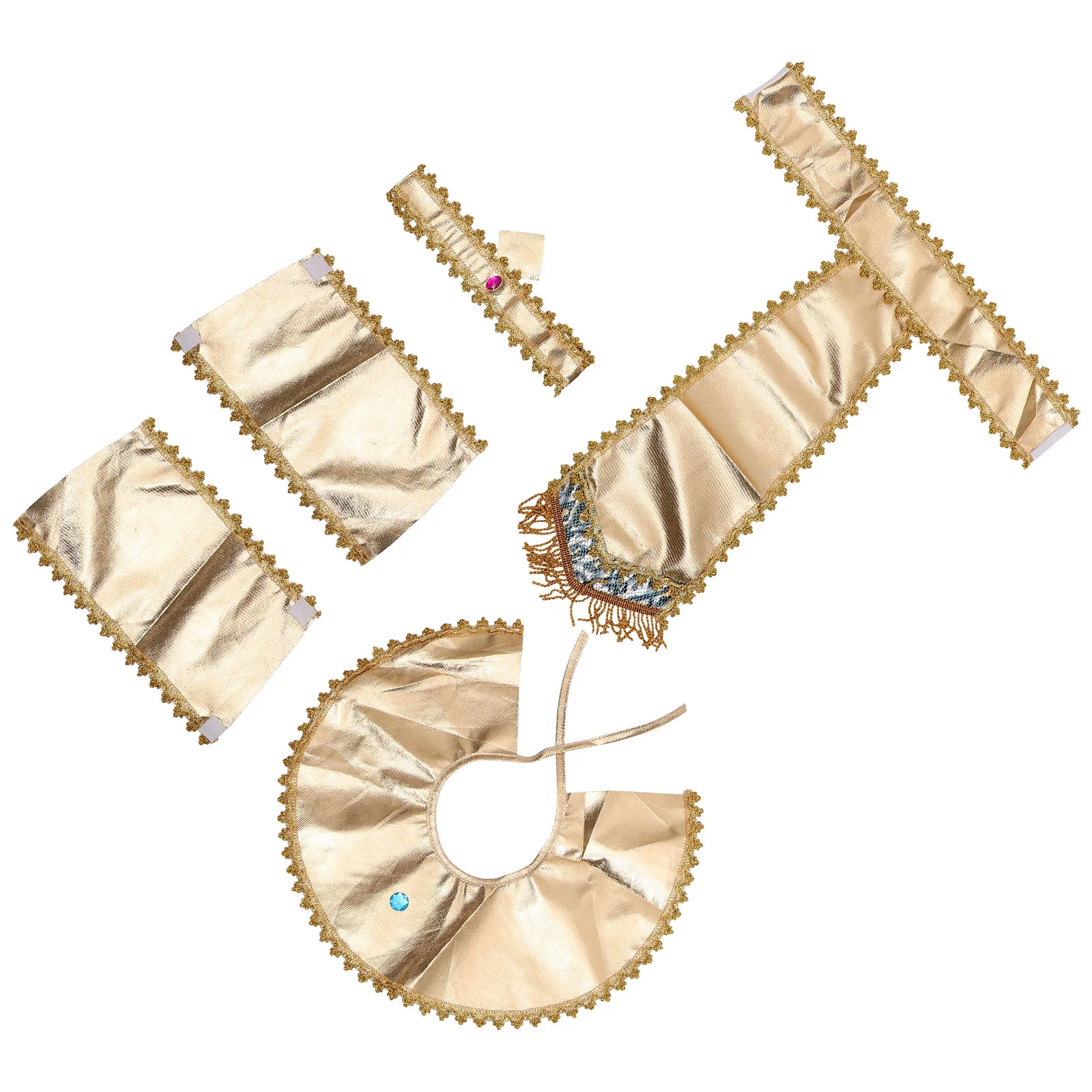 1 комплект головной убор фараона египетский пояс с рукавами воротник фараон