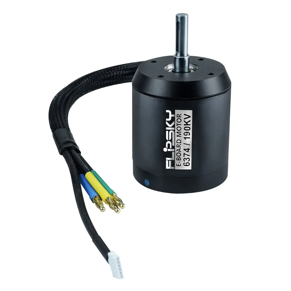 Ленточный двигатель FLIPSKY BLDC, твердый, 6374, 3500 кВ, кВ, Вт, 8 мм, круглый вал 10 мм, D-образный вал для электроскейтборда, запчасти «сделай сам»