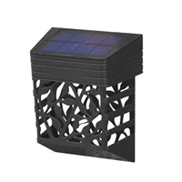 solar wall light fence lights solar powered solar outdoor wall lanterns for patio waterproof hollow lampshades smart light
