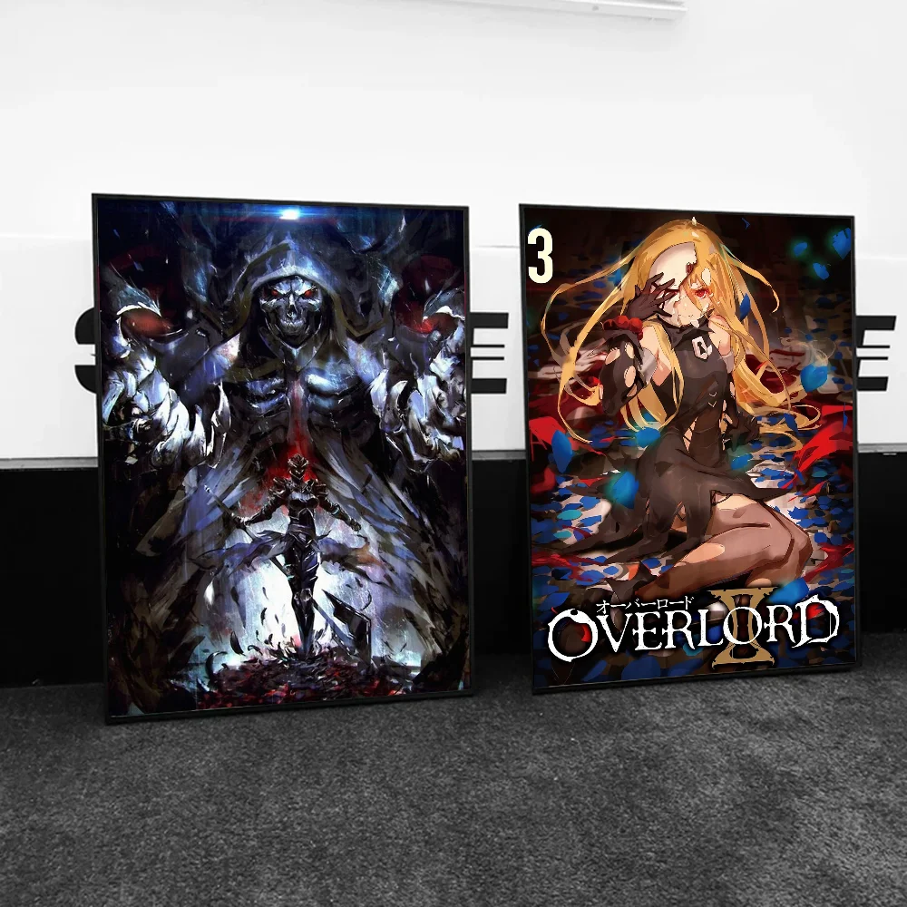 Аниме Overlord плакат с бумажным принтом для дома гостиной спальни входа бара кафе