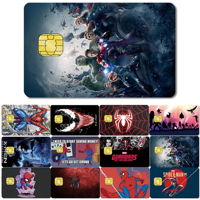 

Disney Cartoon Animation Spider Applicable Film Small Chip To Bank Credit Card Bus Card Waterproof Collection Sticker Toy Gift