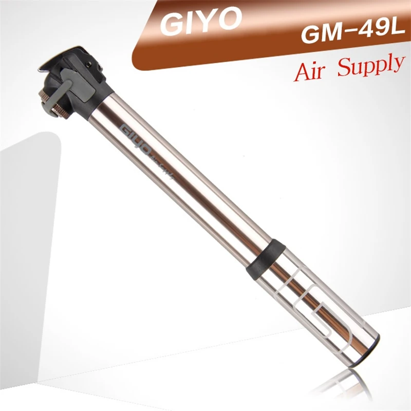 

GIYO High Pressure Portable Mini MTB Bike Pump 120 Psi Cycling Hand Air Pumps Bicycle Tire Inflator GM-49L (A/V) (F/V)