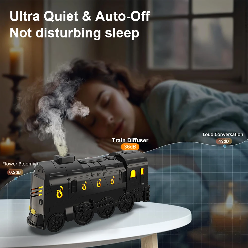 Ароматический увлажнитель воздуха в форме мини-поезда диффузор эфирного масла с