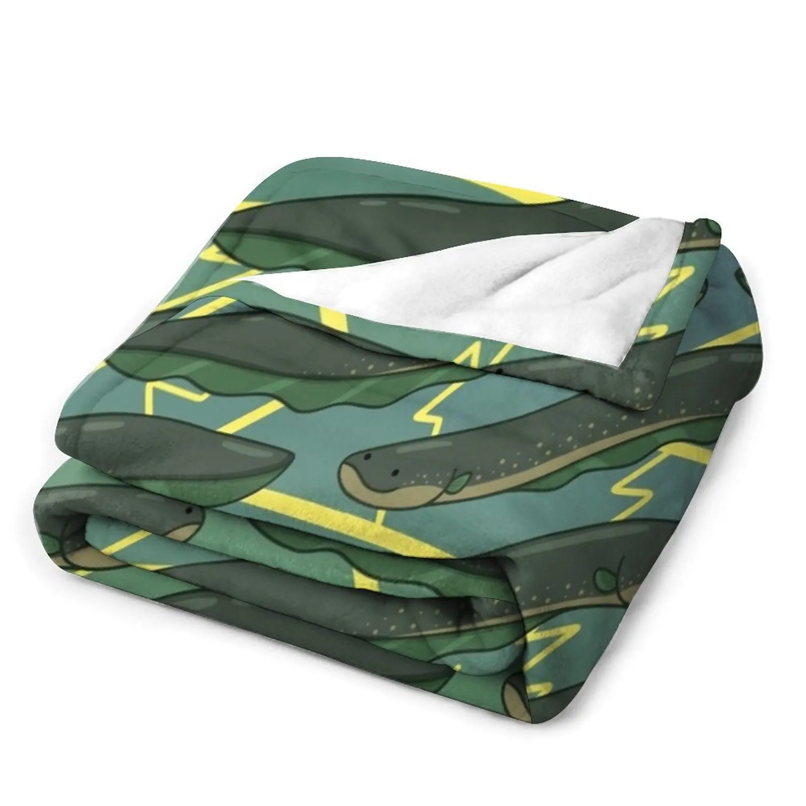 Электрическое одеяло с узором угорь теплые зимние красивые одеяла для Хэллоуина