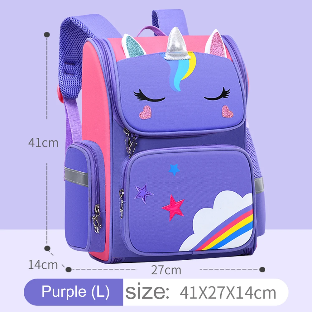 

Школьный портфель из ткани Оксфорд для детей, водонепроницаемые вместительные дорожные рюкзаки с мультипликационным рисунком, повседневн...