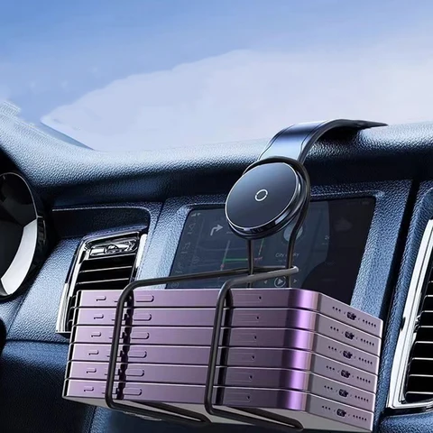 Автомобильное крепление MagSafe, съемный, гибкий алюминиевый кронштейн, магнитный держатель для телефона для автомобильного крепления сотового телефона для автомобиля