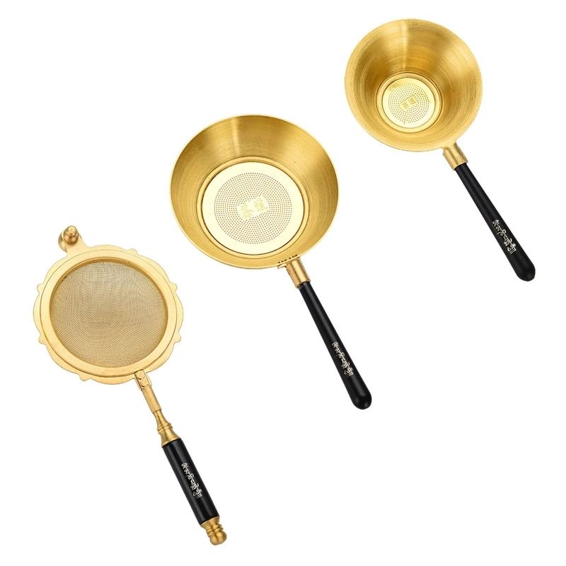 

94PF Kitchenware Food Grade Brass Material Tea Infusers Reusable Tea Diffusers