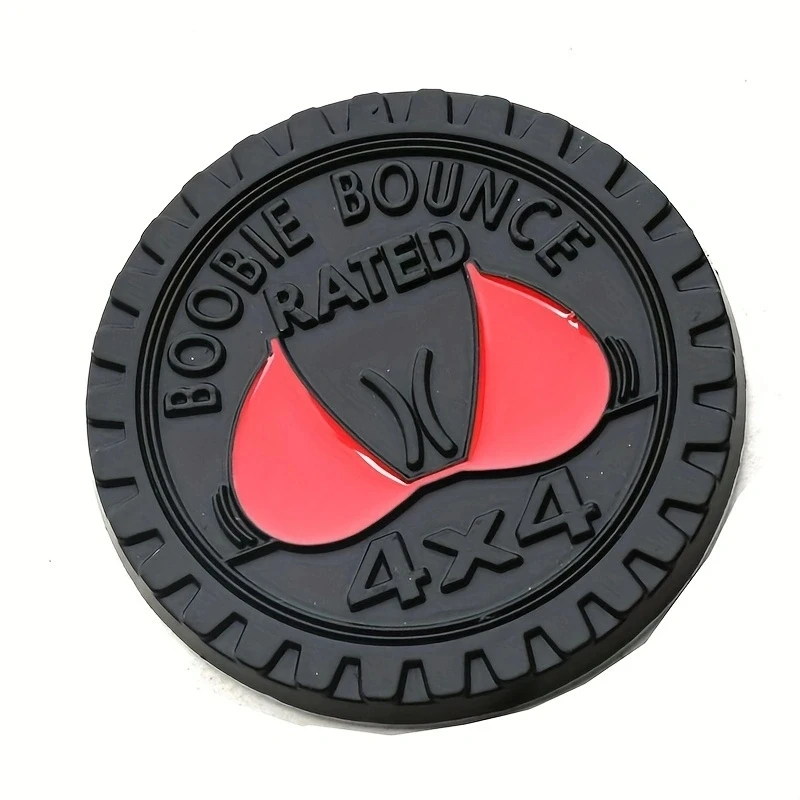 Boobie Bounce Значок Металлическая Эмблема 3D Круглая Наклейка На Автомобиль 4x4 Nominal