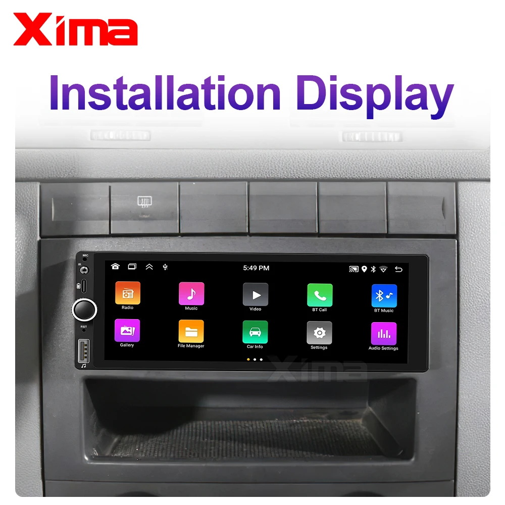 XIMA 1Din Android Авто Радио Мультимедиа 6 9 дюйма Carplay 1 DIN Стерео GPS Для Hyundai Kia Toyota Honda VW Ford