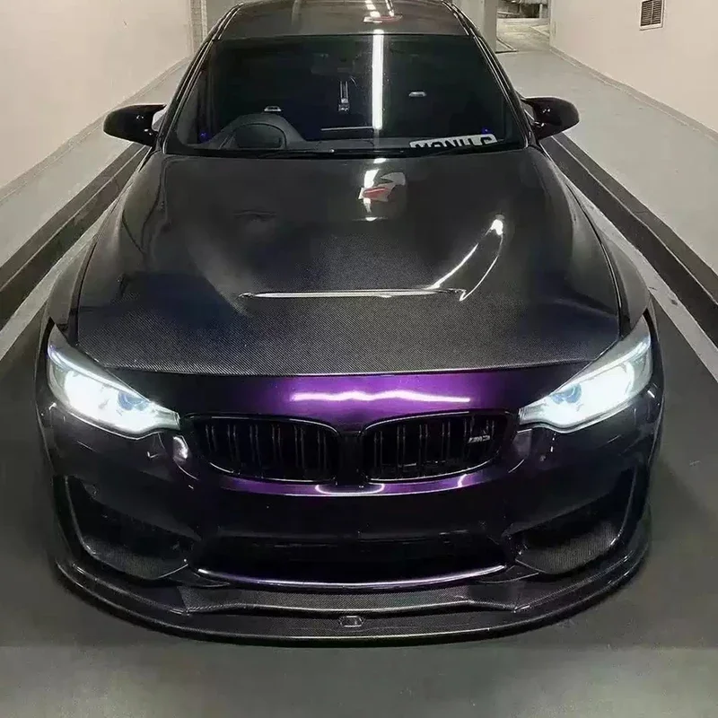 Для BMW M3 F80 M4 F82 F83 Капот из углеродного волокна Крышка двигателя Автомобильная