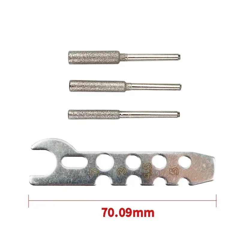 6/1 шт. spcs цилиндрическая заточка с алмазным покрытием 4/4 8/5 5 мм точилка для