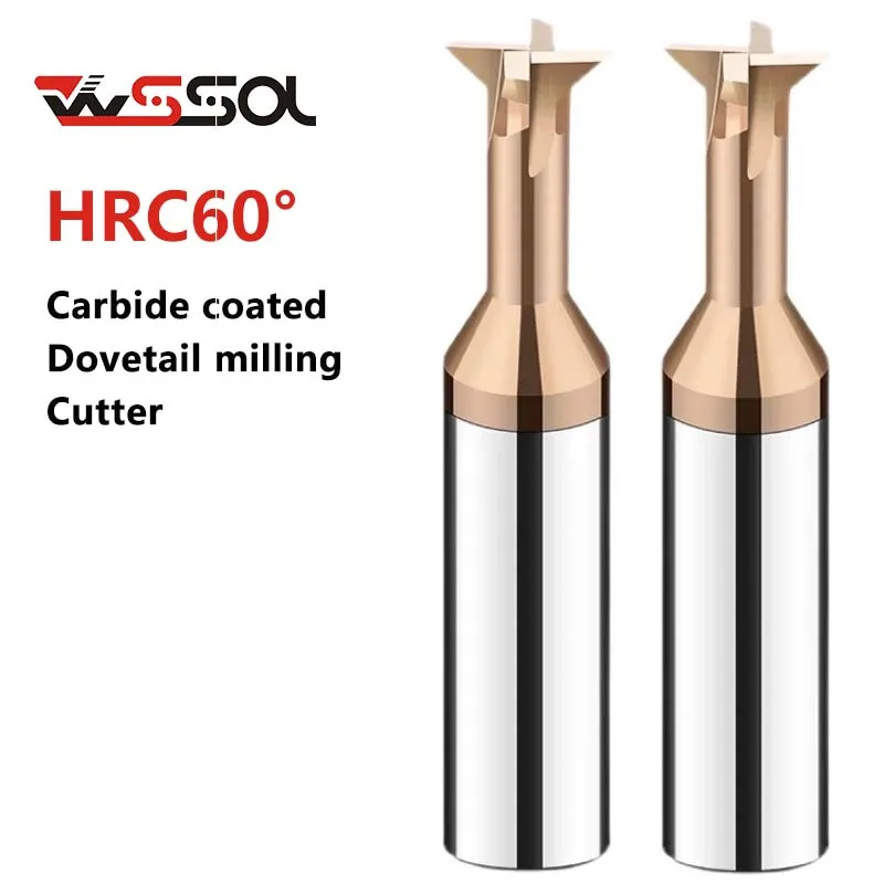 Концевая фреза HRC60 твердосплавная с вольфрамовым покрытием 4 края ласточкин