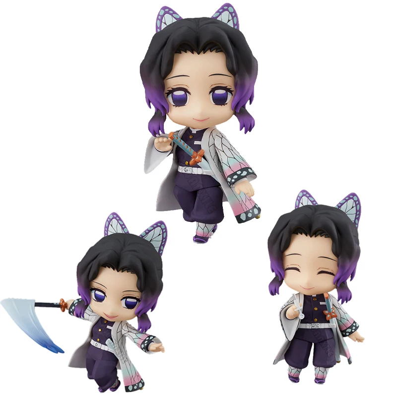 

10cm Demon Slayer Anime Figure #1655 Kimetsu no Yaiba Shinobu Kocho Action Figure #498-DX Tanjiro Kamado Figure Model Doll Toys