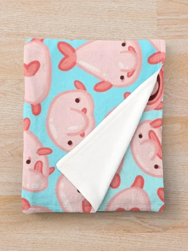 Плед с рисунком Blobfish рождественские подарки роскошные утолщенные зимние кровати