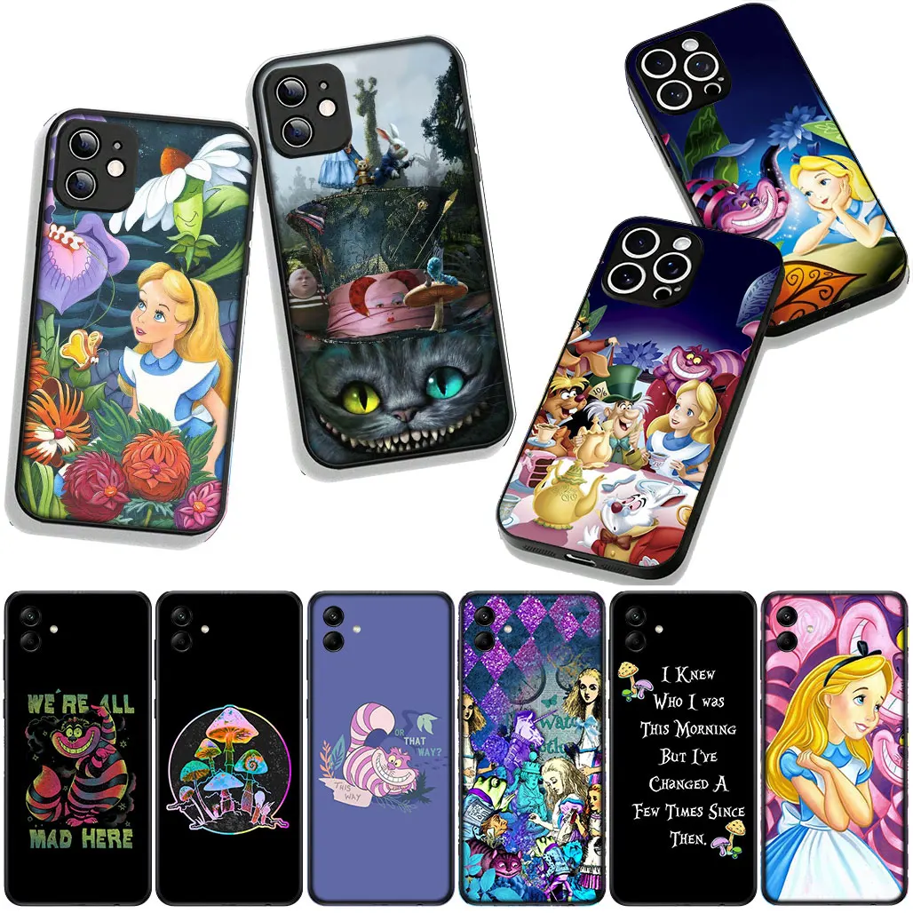 Чехол для телефона Xiaomi Poco F6 F7 Ultra F5 F3 X7 X6 X5 X3 NFC M7 M6 Pro C75 C65 C71 C61 Чехол Cat Alice in Wonderland Cute (art.: 3920d2acf2edc) - 3920d2acf2edc