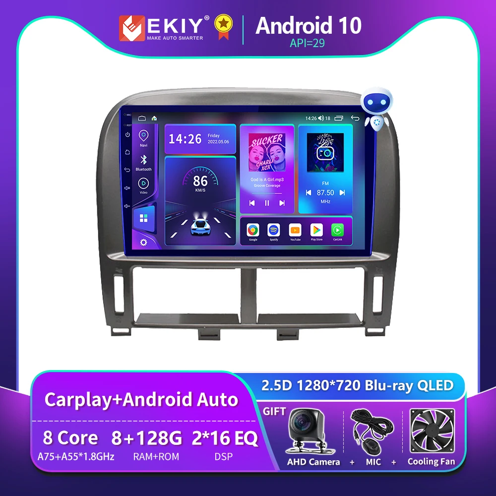

EKIY T900 Car Radio For Lexus LS430 XF30 LS 430 For Toyota Celsior XF30 III 3 2000 - 2006 Navigation GPS Auto Android No 2 Din
