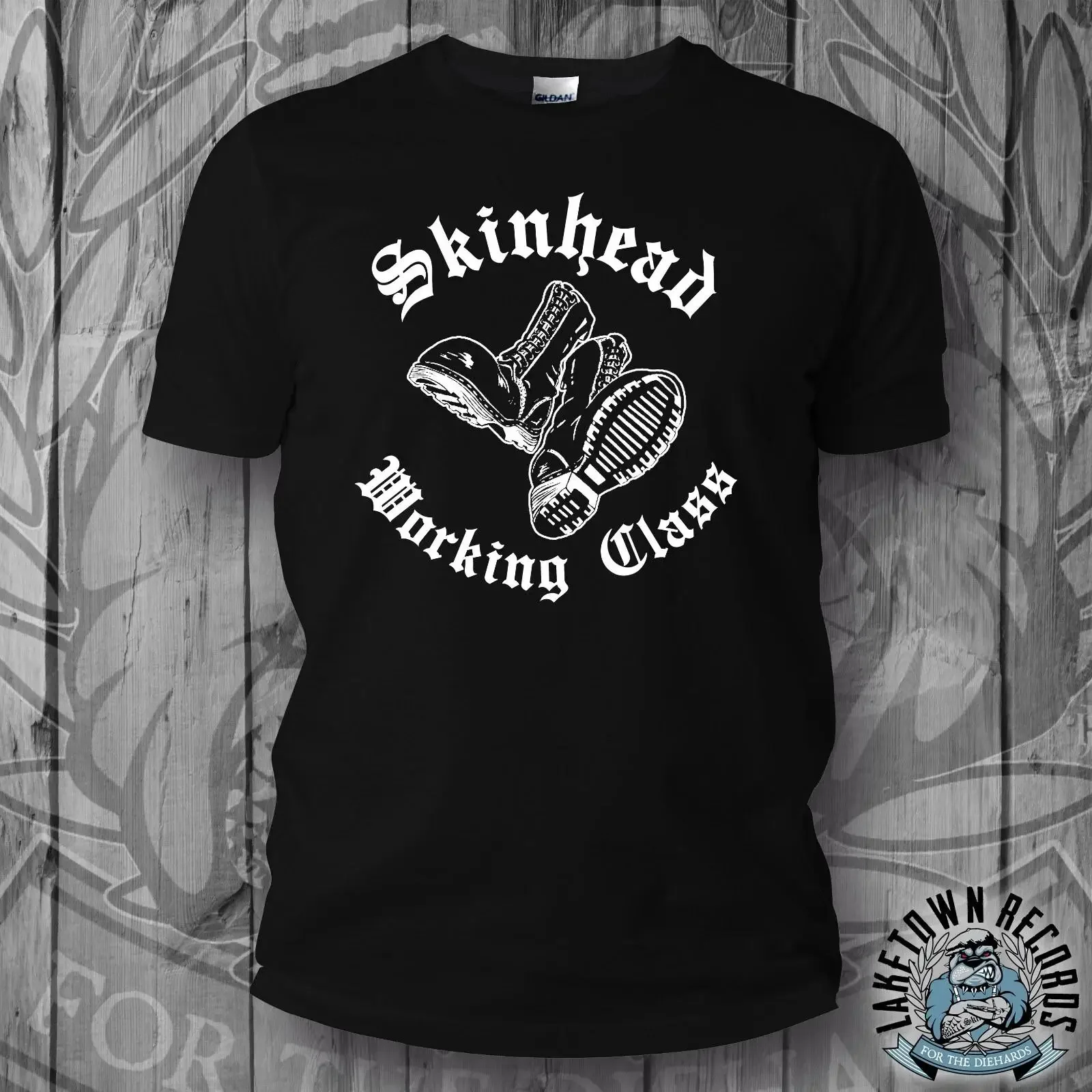 Фото Футболка SKINHEAD WORKING CLASS S-3XL Oi Bootboys Antisocial Subculture Violence, винтажная, с эффектом потертости, универсальная, уличная мода №1