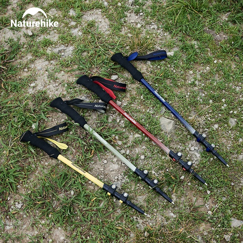 Палка Naturehike легкая из углеродного волокна 1 шт. портативная складная для ходьбы