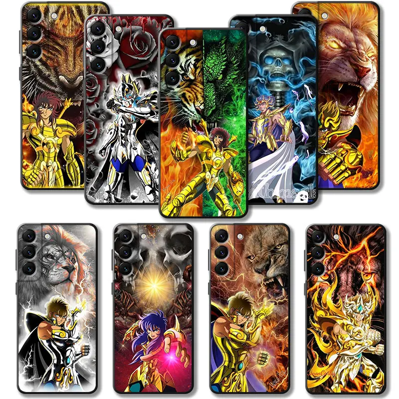 

For Samsung S23 S21 Plus S20 FE S22 Ultra 5G S10 Lite S9 S7 S10e S8 Note 20 10 S20FE Note20 Note10 Cases Tiger Lion Saint Seiya