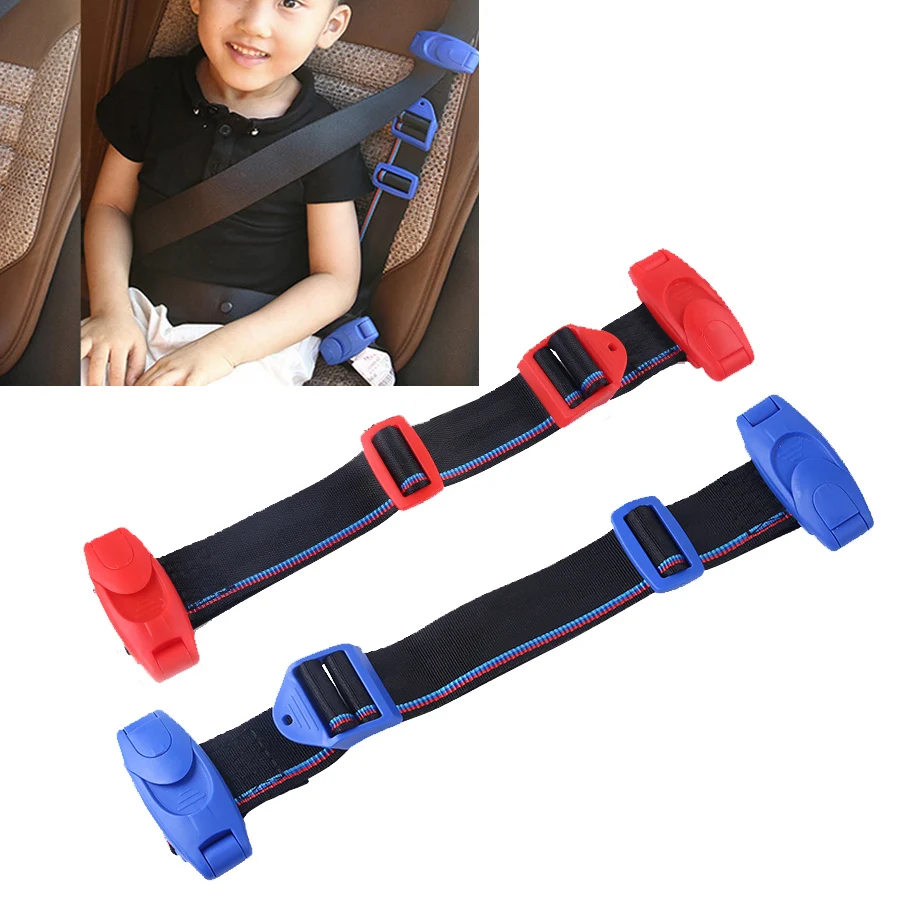 

1pcs Car Kids Babies Safety Belt Fixing Clip Holder Belt Slip-Resistant Clamp Buckle Adjuster Fixing Device Comfort Accessories