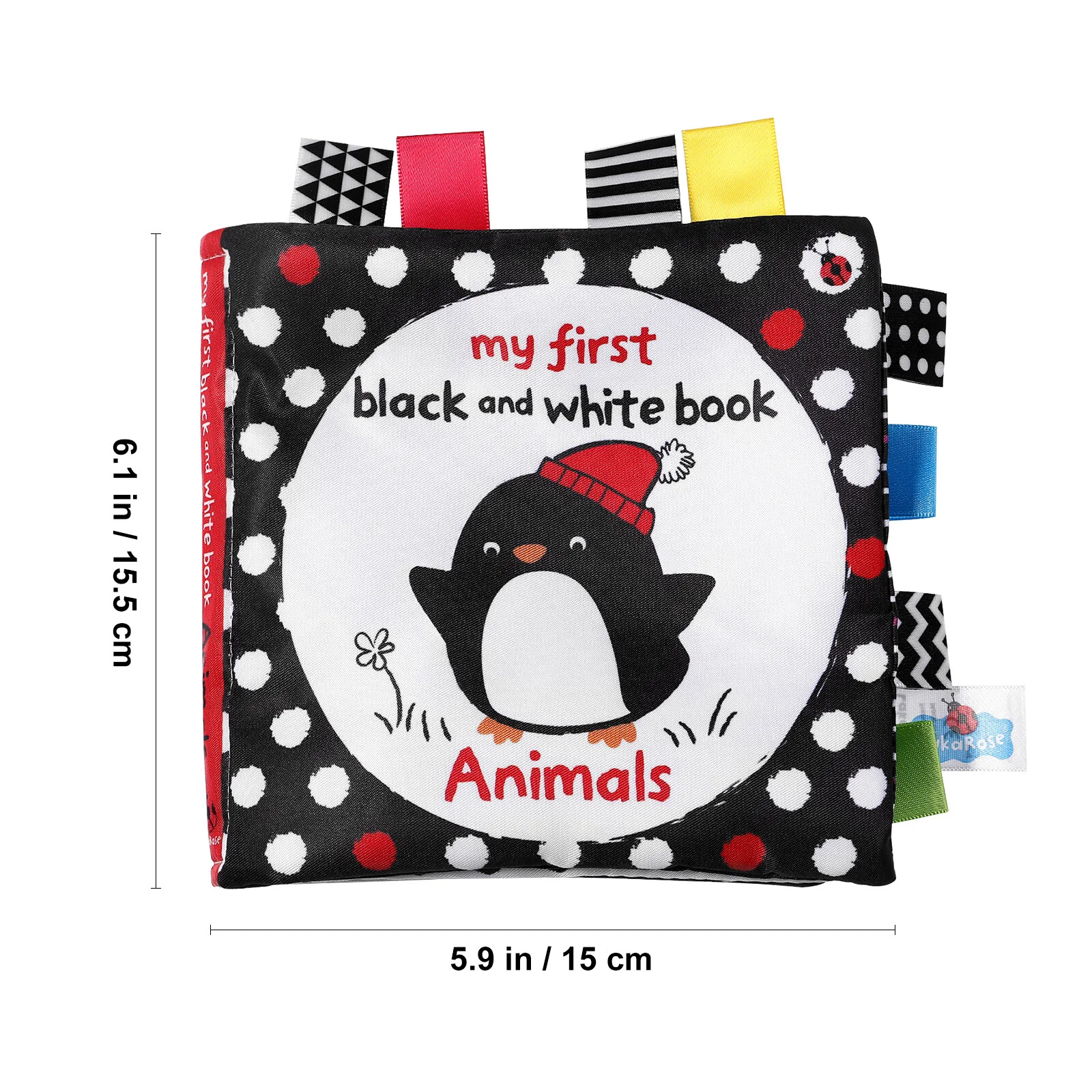 

Книги для новорожденных тканевые рисунки черный белый ребенок высокая контрастность материал для чтения животные игрушки животное время малыш