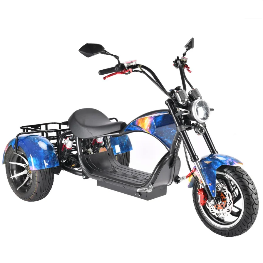 

60V 4000W fat tire three wheel Motorized scooter 30Ah remote electric city