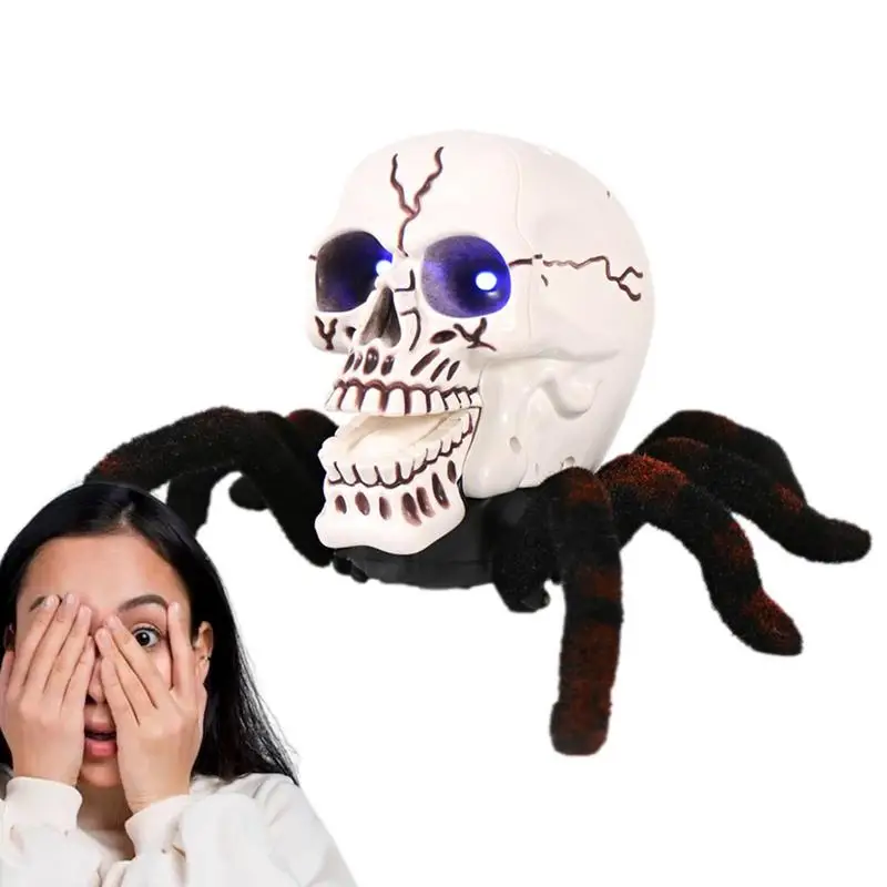 

Пульт дистанционного управления паук реалистичный Хэллоуин фотообои с красным освещением электронные животные Фотообои и игровые наборы