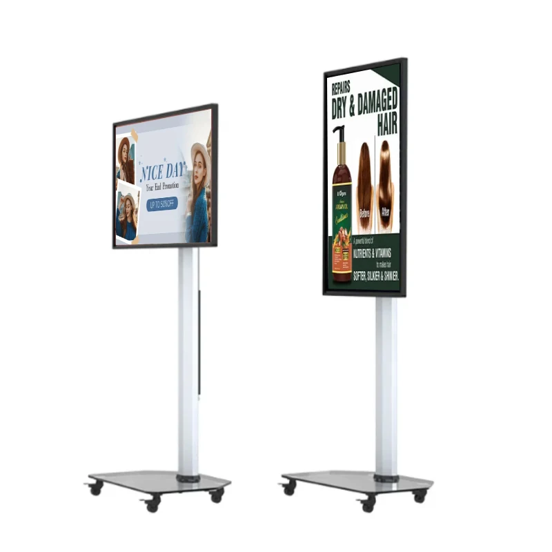 Умный сенсорный экран Android 12 с узкой рамкой полностью регулируемая подставка