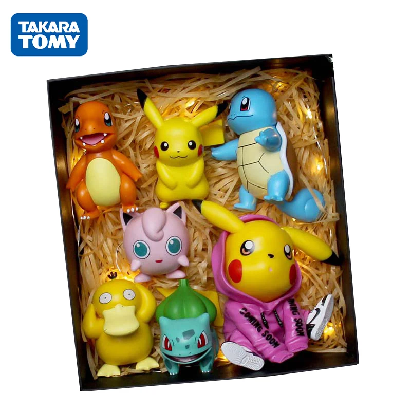 

TAKARA TOMY Pikachu Blind Box Pokemon Ball Charmander Bulbasaur Doll Toy for Boy Girl Children Birthday Gift