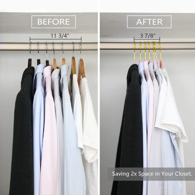 

Non-slip Velvet Hangers Closet Organizer 360 Degree Swivel Golden Hook Wardrobe Space Saving Drying Racks Windproof Hanger