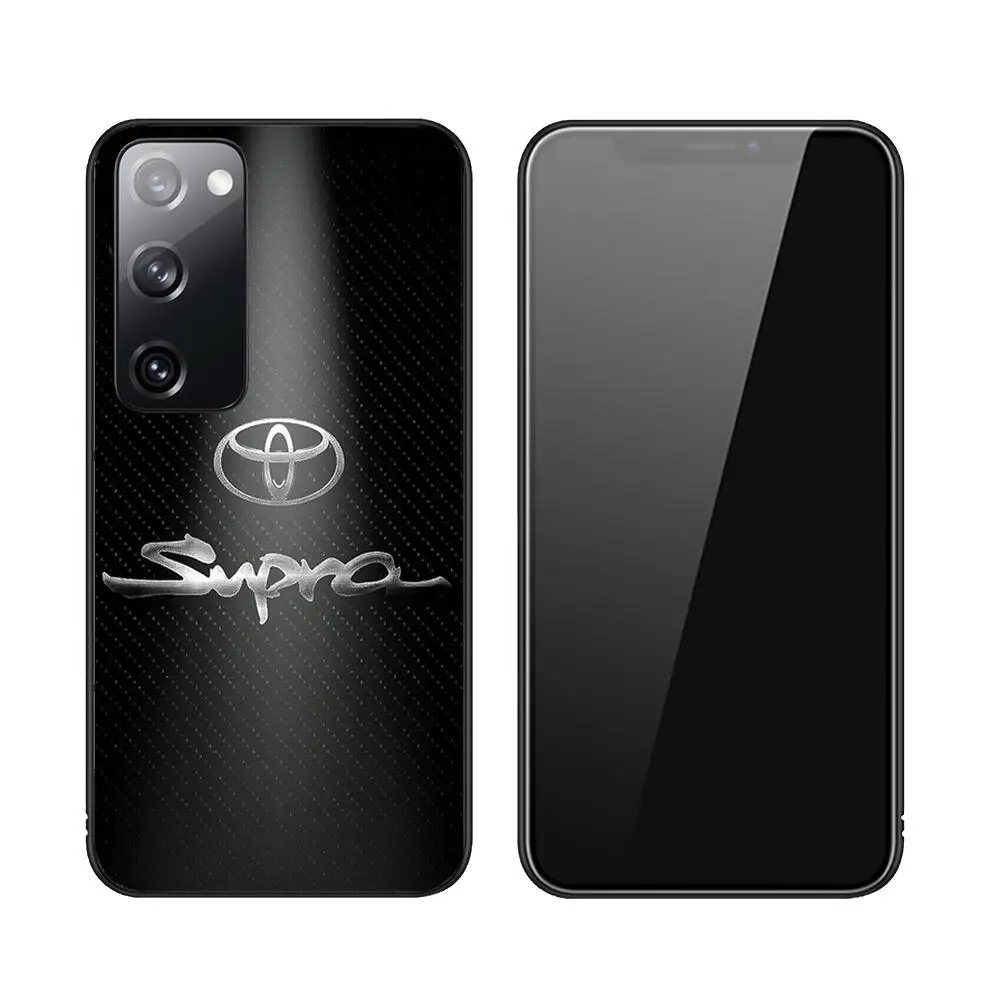 Toyotas Luxury Car Phone Case Luxury Fashion For Samsung Galaxy S23 S21 S10 S30 S20 S22 S8 S9 S30 Pro Plus Ultra Fe Black Covers