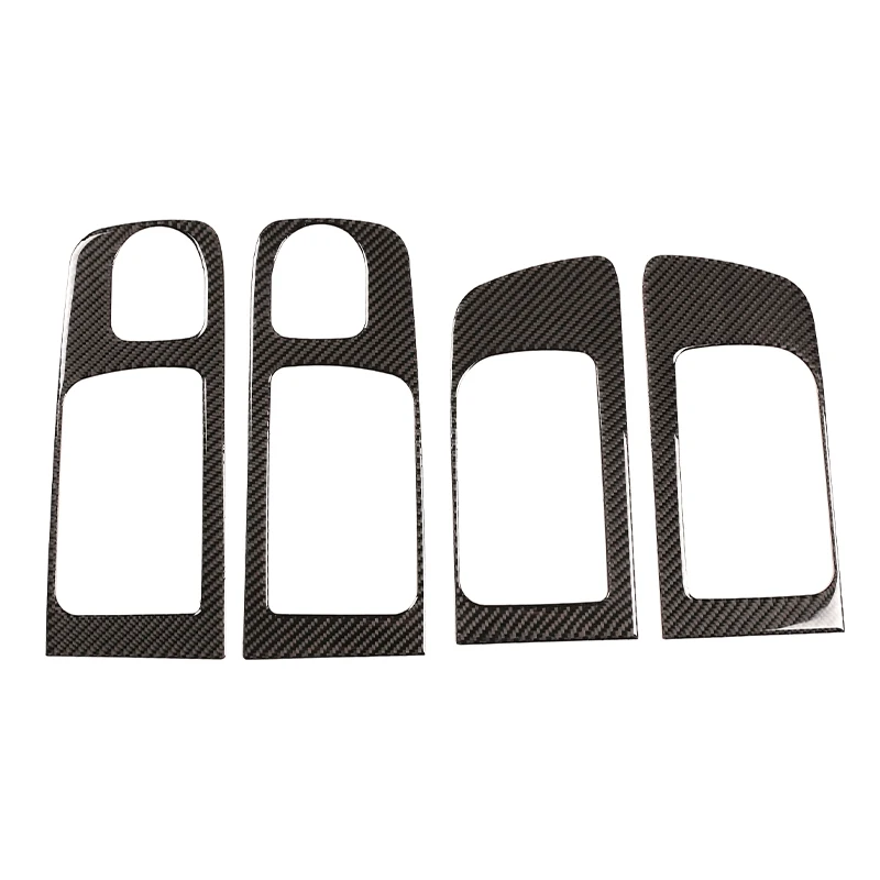

4 шт., накладки на внутренние ручки из углеродного АБС-пластика для Toyota Tundra 2014 2015 2016 2017 2018 2019-2021