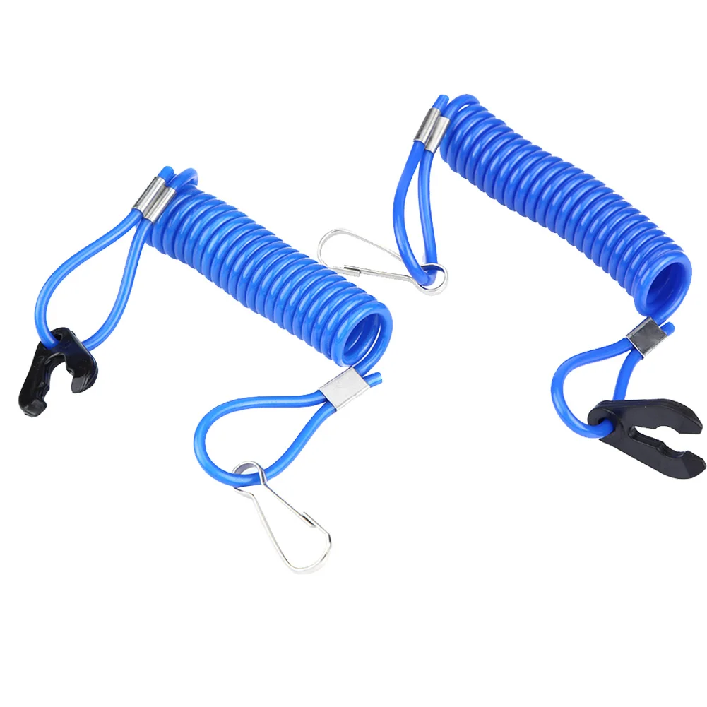 

2 pcs Outboard Engine Ignition Emergency Kill Stop Switch Safety Tether Lanyard for Yamaha 2 2 2