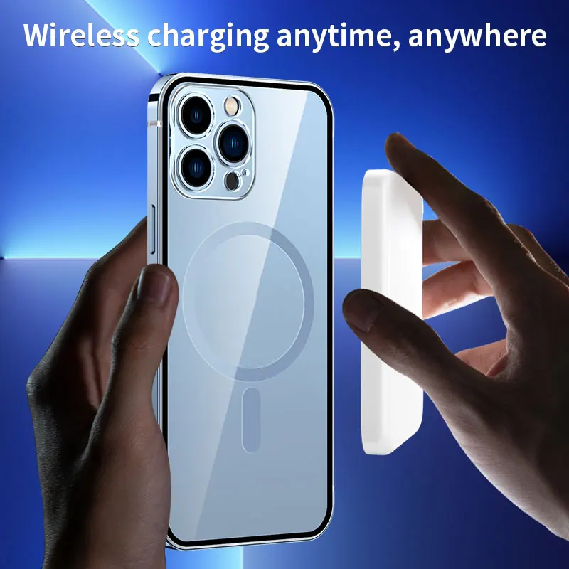 Kup Dla IPhone 14 Pro Max Etui Na Telefon. Nowa Ssawka Magnetyczna Magsafe Anti Fall Wysokiej Klasy Luksusowa Ultra-cienka Obudowa Ochronna IPhone 12 13
