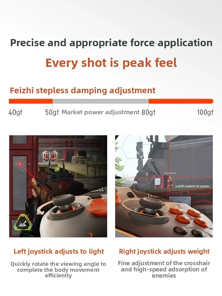 Фото Беспроводной игровой контроллер Flydigi Vader5 Pro для Switch, ПК и мобильных устройств, Bluetooth-контроллер для Steam, подарок для геймеров №5