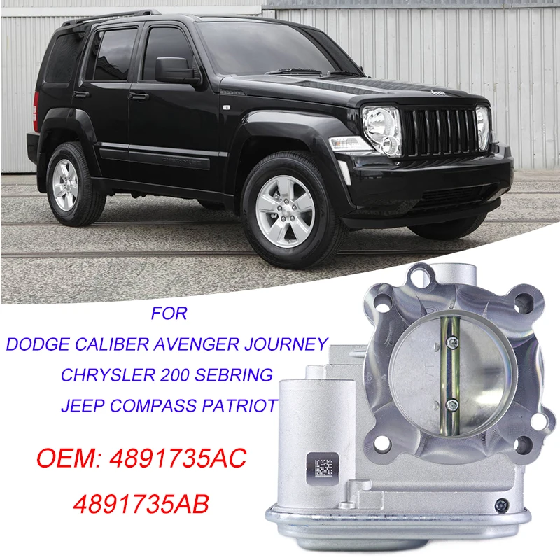 

Throttle Body Assembly 4891735AC 4891735AB for Dodge Caliber Avenger Journey Chrysler 200 Sebring Jeep Compass Patriot 4891735AA