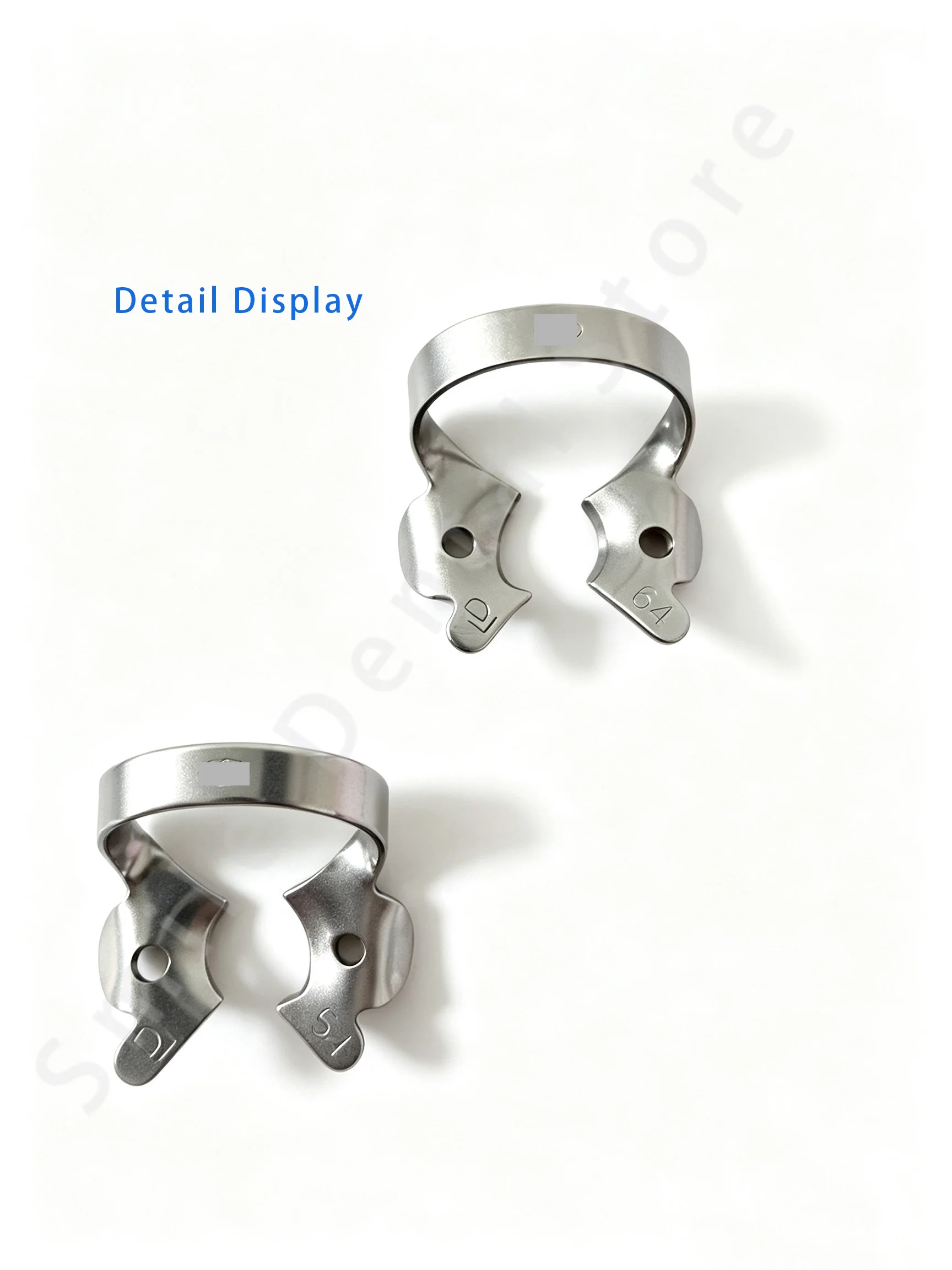 Фото KSK 8Pcs/set Детские резиновые зажимы для дентальных даммаров из нержавеющей стали, анатомические зажимы для молочных зубов, инструменты для реставрации зубов у детей, инструменты для стоматологических клиник №3
