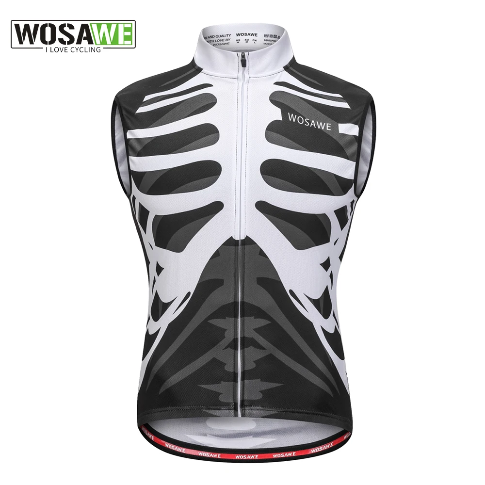 

WOSAWE Summer Sleeveless Cycling Vest Quick Drying MTB Clothing Bicycle Maillot Ciclismo Sportwear Breathable Bike Clothes